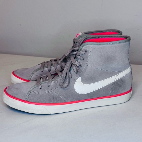 NIKE Retro Primo Court Mid Gray /Orange Suede - Picture 14 of 15